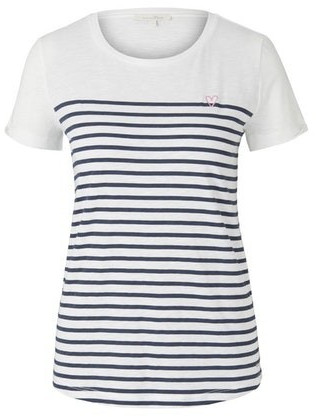 Tom Tailor Denim T-Shirt navy white stripe (1017275)