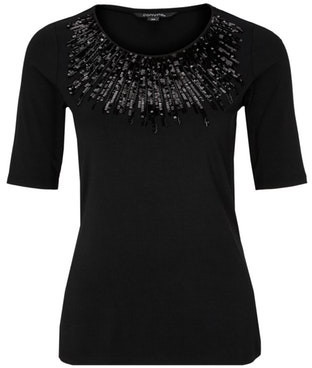 Comma Short Sleeve Shirt black (81.912.32.3518.9999)