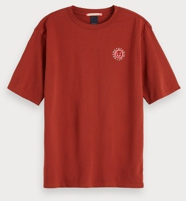 Scotch & Soda T-Shirt with Artwork broken brick (153810)