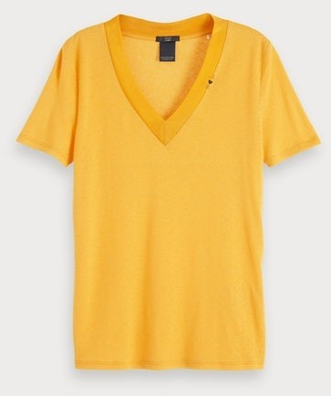 Scotch & Soda Basic T-Shirt new york yellow (153815)