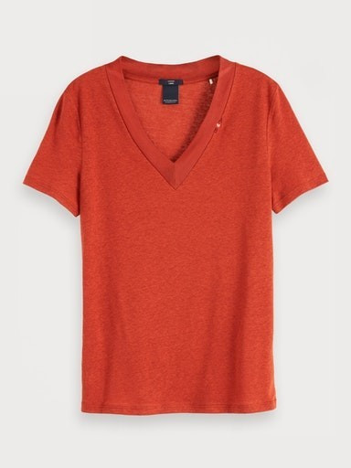 Scotch & Soda Basic T-Shirt broken brick (153815)