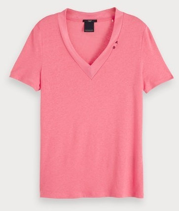 Scotch & Soda Basic T-Shirt pink explosion (153815)