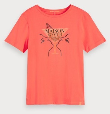 Scotch & Soda Cotton-T-Shirt with Artwork watermelon (156185)