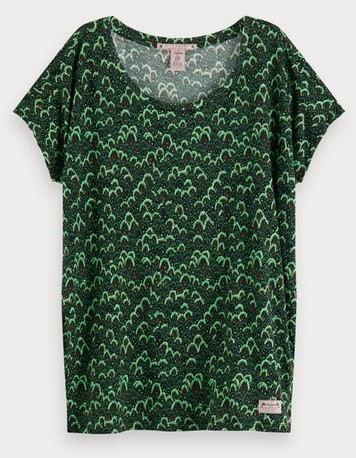 Scotch & Soda Boxy Fit T-Printed Shirt combo i (156226)