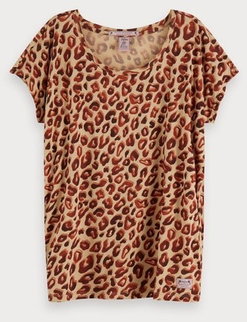 Scotch & Soda Boxy Fit T-Printed Shirt combo k (156226)