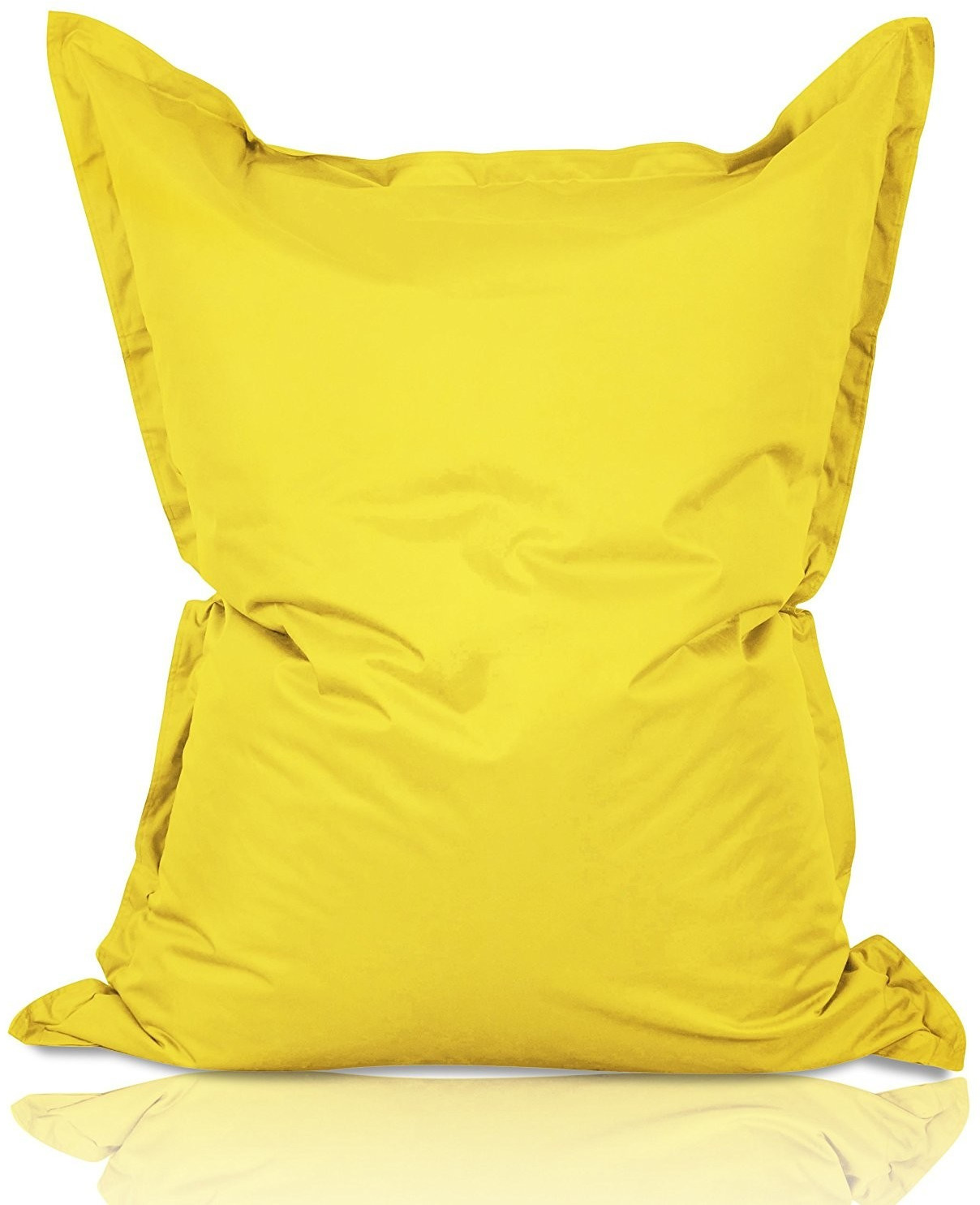 Lumaland Luxury Pouf intérieur/extérieur XXL jaune