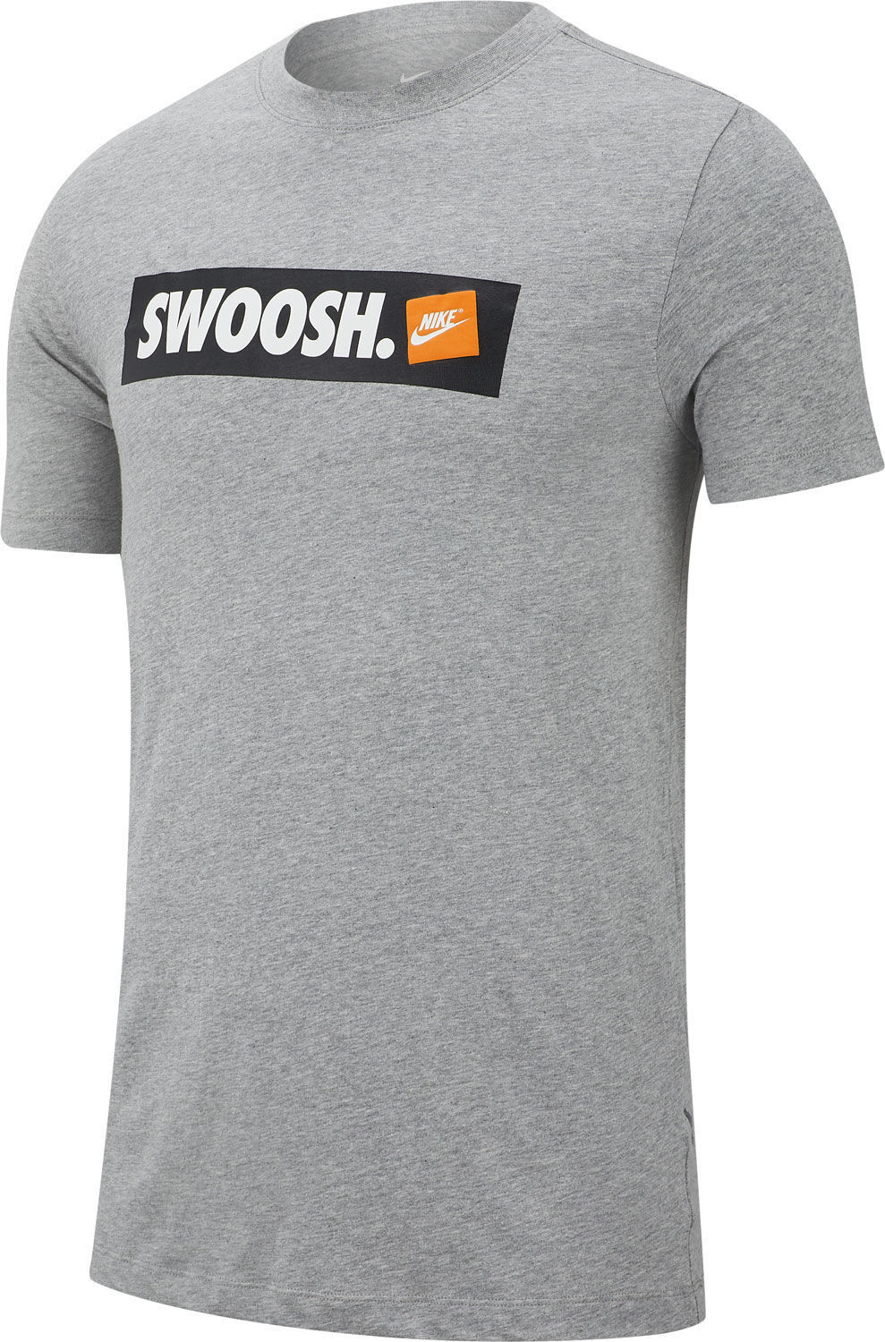 Nike Swoosh T-Shirt (AR5027) dark grey heather/white