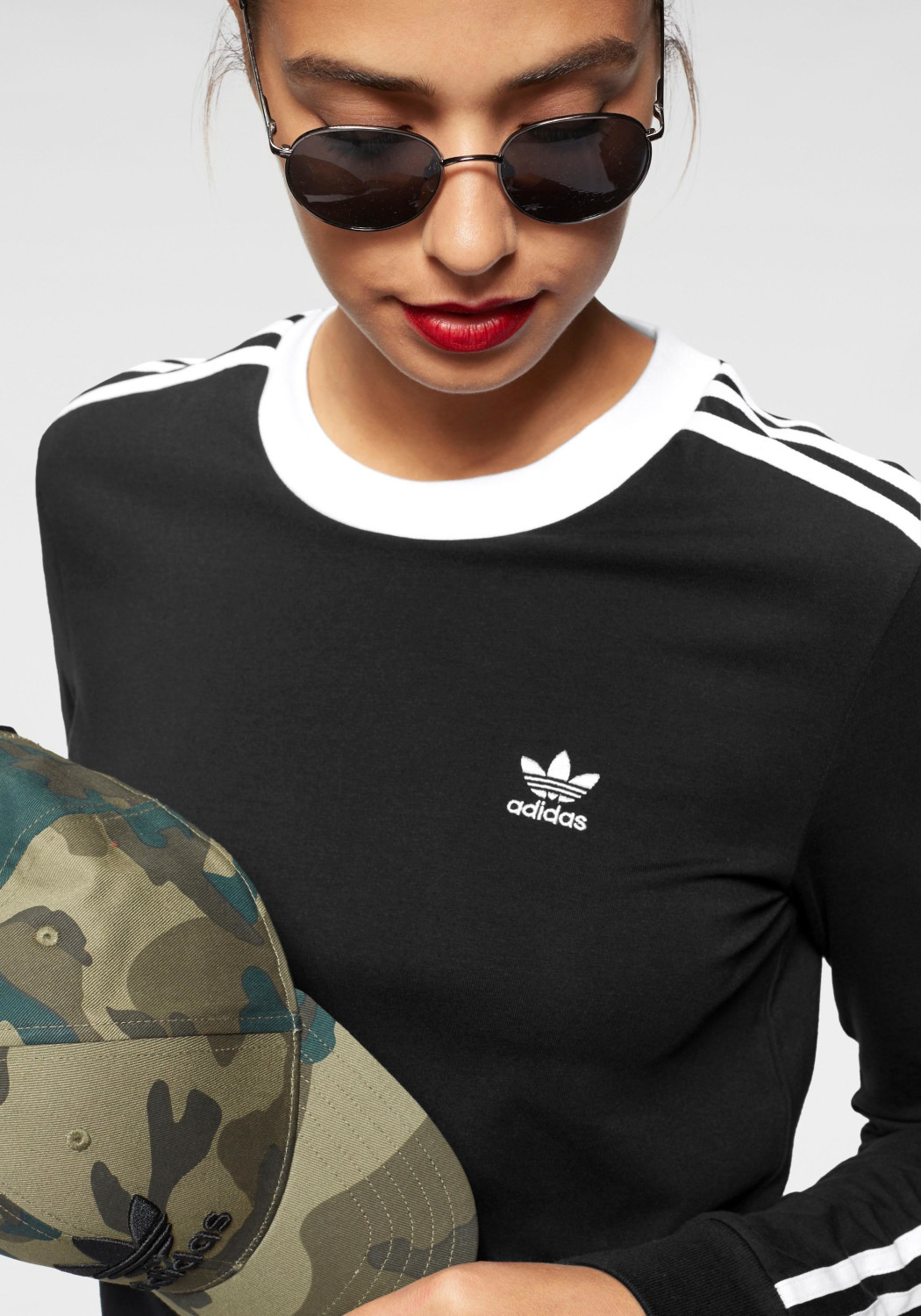 Buy Adidas Women Originals 3-Striped Longsleeve Top black (FM3301) from ...