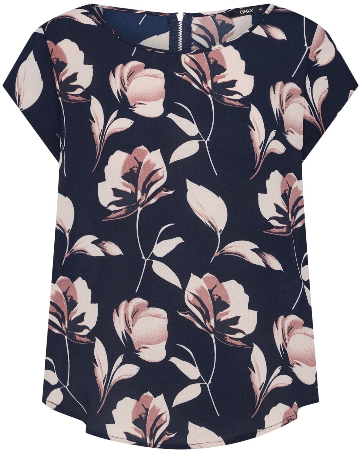 Only Printed Short Sleeved Top (15161116) blue/night sky