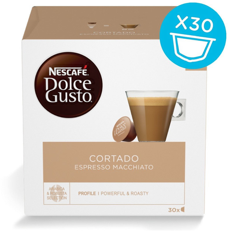 Nescafé Nescafè Dolce Gusto - Cortado Espresso Macchiato 30 Capsule a €  8,49 (oggi)