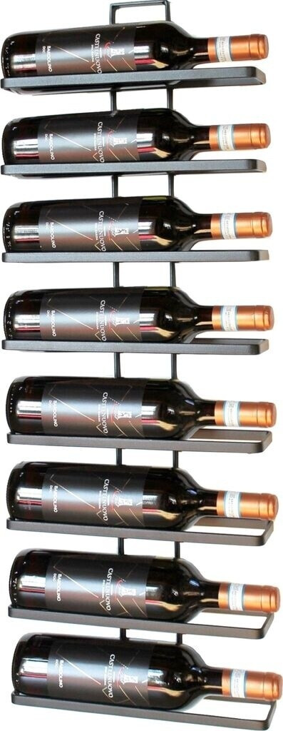 DanDiBo 2x wine rack metal black wall 4-Wine expandable bottle rack