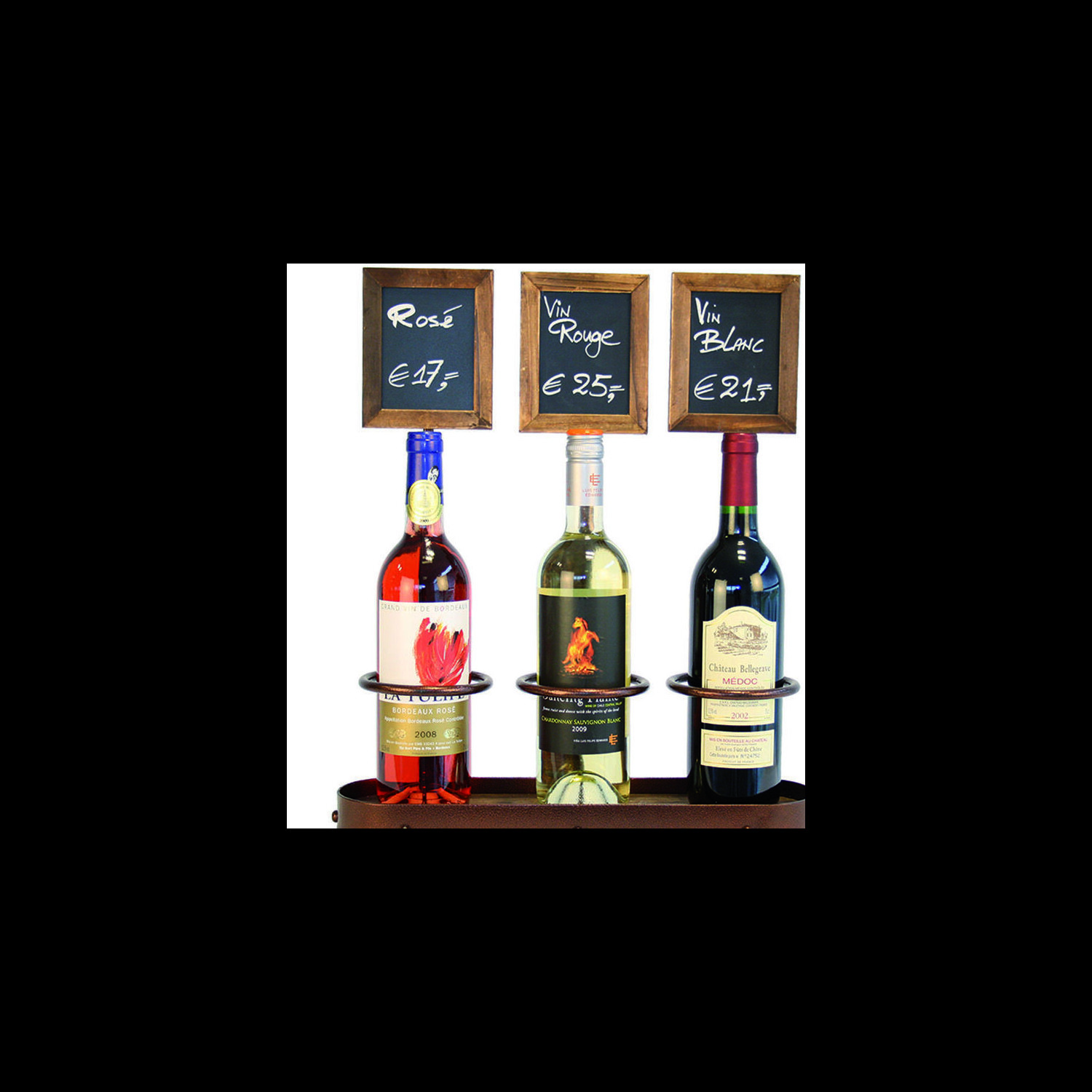 Securit Triple wine bottle holder (DL187)