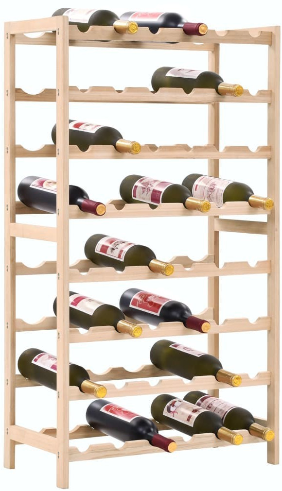 VidaXL Wine rack cedar wood 57.5 x 28 x 102 cm