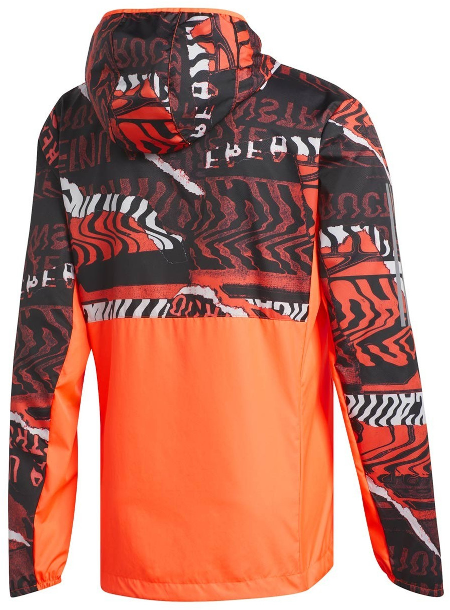 Adidas Own THE Run Graphic Jacket solar red/glory red/black ab 54,90 â¬ | Preisvergleich bei 