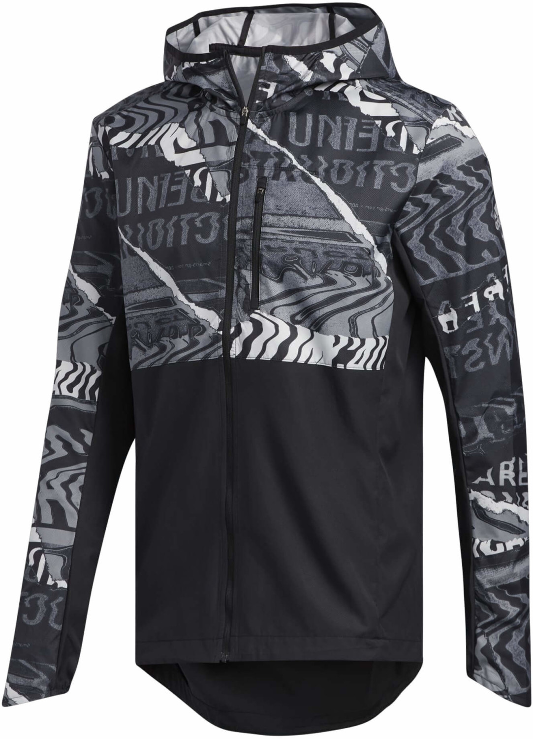 Adidas Own THE Run Graphic Jacket black/grey one/grey six