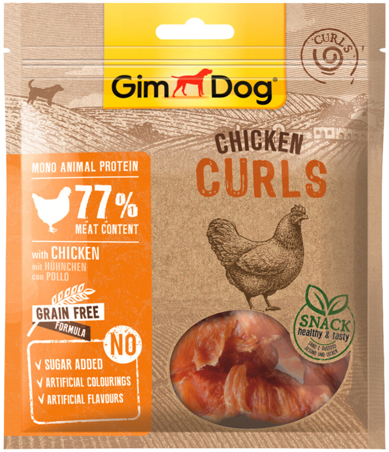 GimDog Chicken Curls 55g