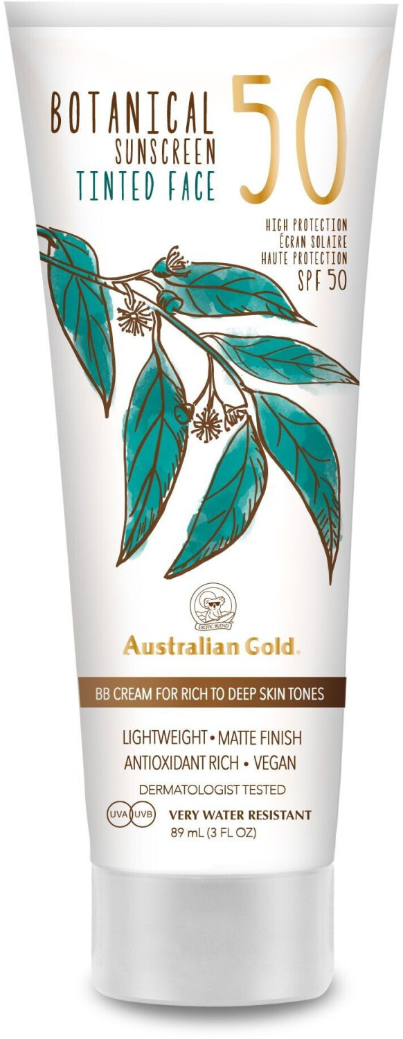 Australian Gold Botanical Sunscreen Tinted Face Rich-Deep SPF 50 (88ml)
