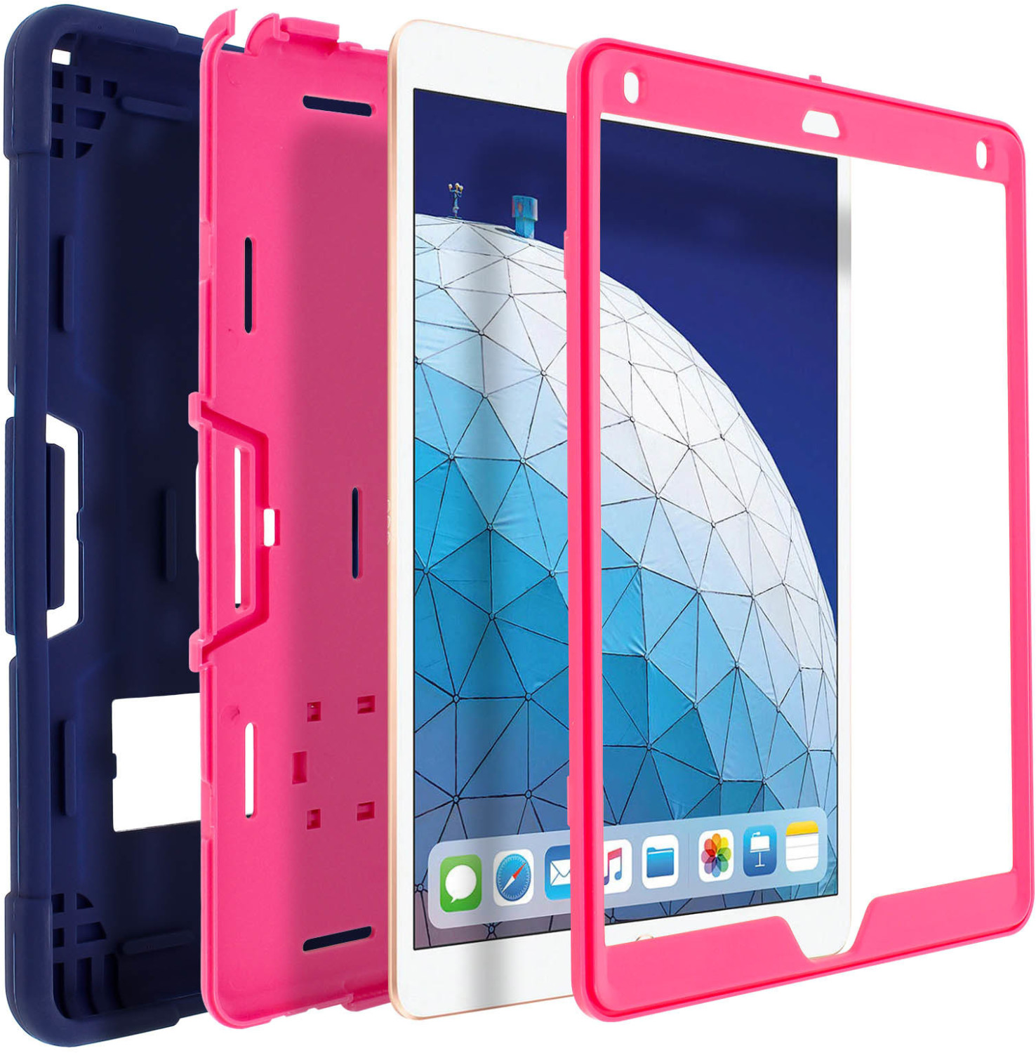 Avizar Hybrid Case iPad Pro 10.5 2019 Darkblue/Pink