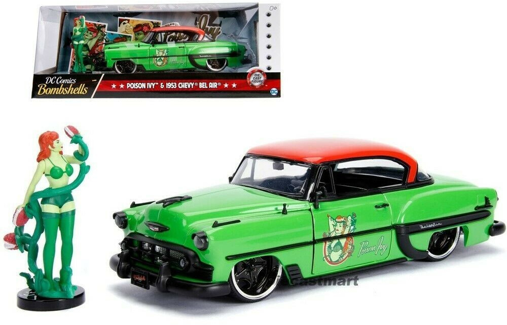 Jada DC Comics Bombshells Poison Ivy & 1953 Chevy Bel Air 1:24 (30455)