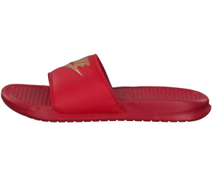 nike benassi red and gold