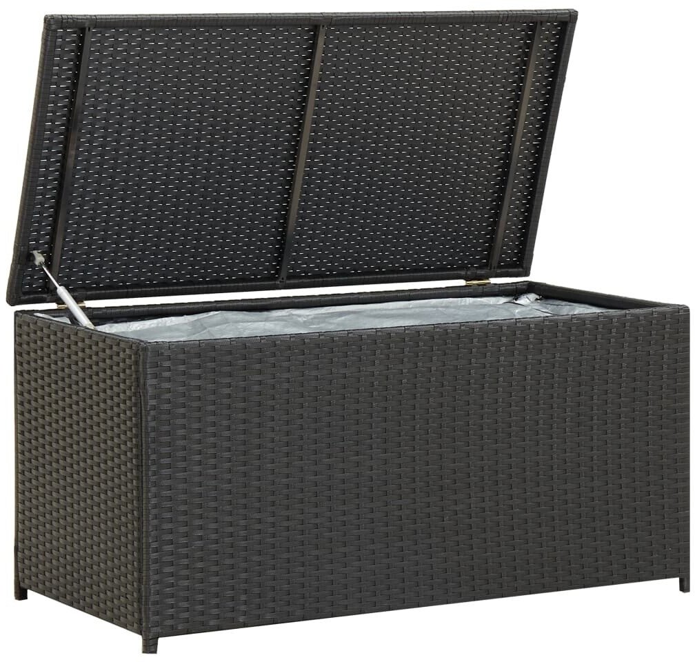 vidaXL Garden Chest 100×50×50cm Black