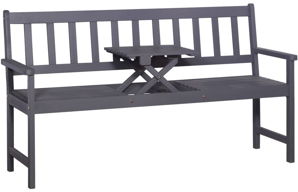 VidaXL Solid Acacia Wood Grey