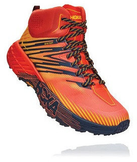 Hoka One One Speedgoat Mid 2 GTX mandarin red / gold fusion