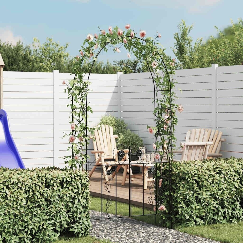 VidaXL Iron Arch Gate