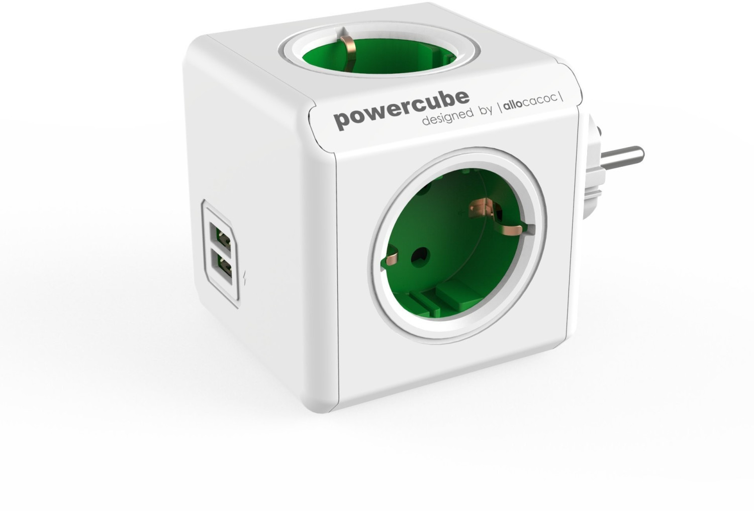Allocacoc PowerCube DuoUSB Original Green