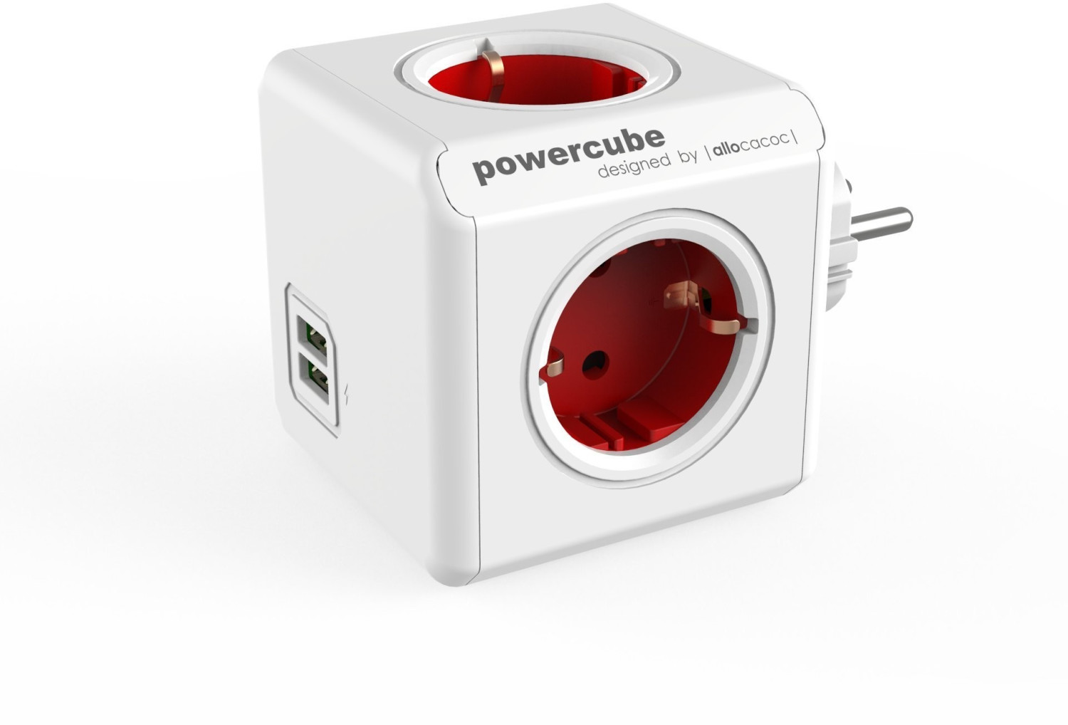 Allocacoc PowerCube DuoUSB Original Red