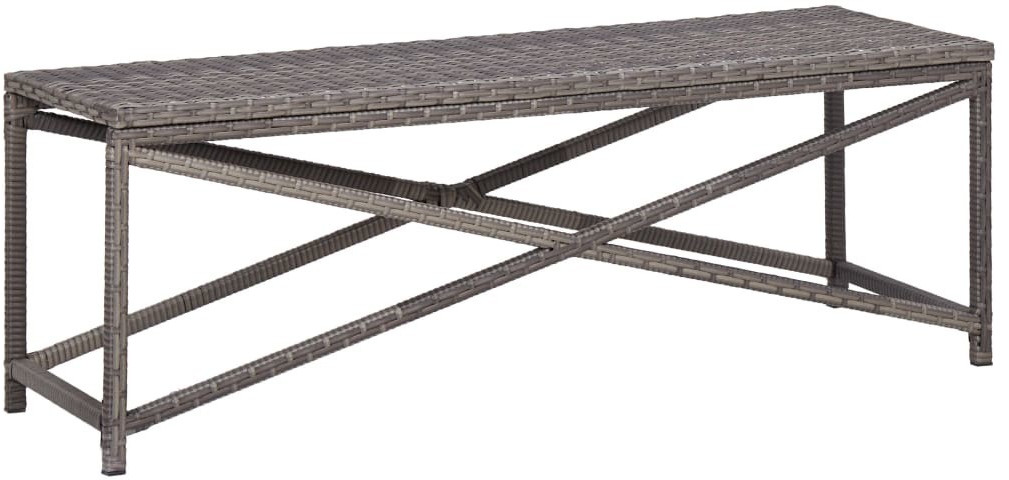 VidaXL Garden Bench Poly Rattan