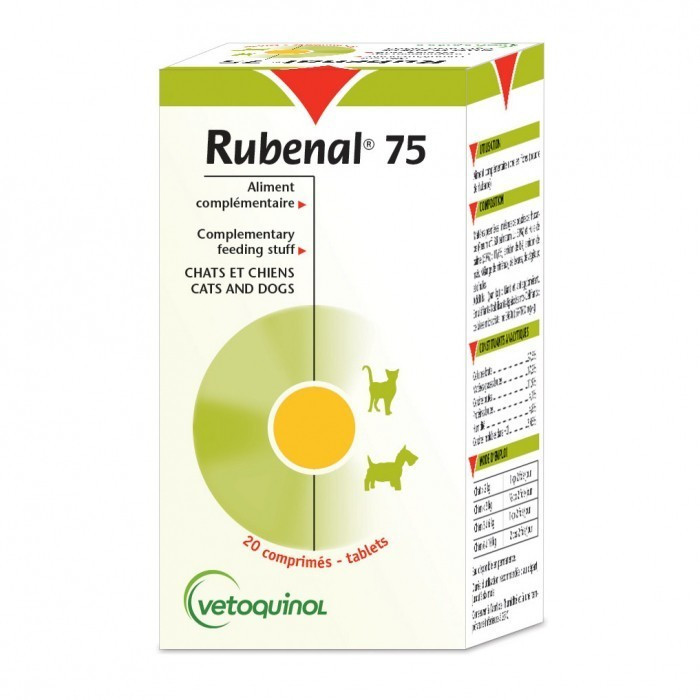 Vetoquinol Rubénal 75 mg 20 comprimés