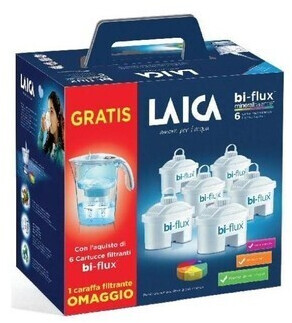 Laica Caraffa filtrante + 6 filtri Bi-Flux a € 28,99 (oggi)