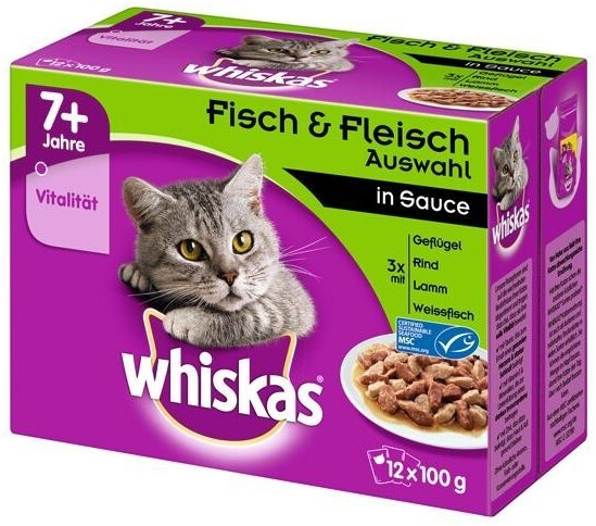 Whiskas 7+ Fisch & Fleischauswahl 12x100g ab 10,00 € | Preisvergleich bei