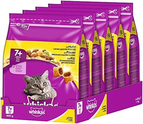Whiskas 7+ Senior Chicken 5x800g