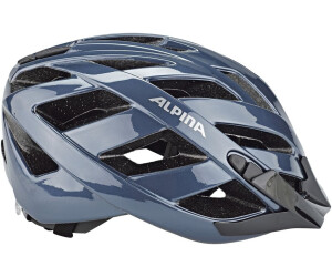 ALPINA Panoma 3.0 | Casco Da Bici Unisex Da Turismo | Verde-Blu Lucido | Taglia 56-59 Cm | Con Luce Integrata E Protezione Insetti