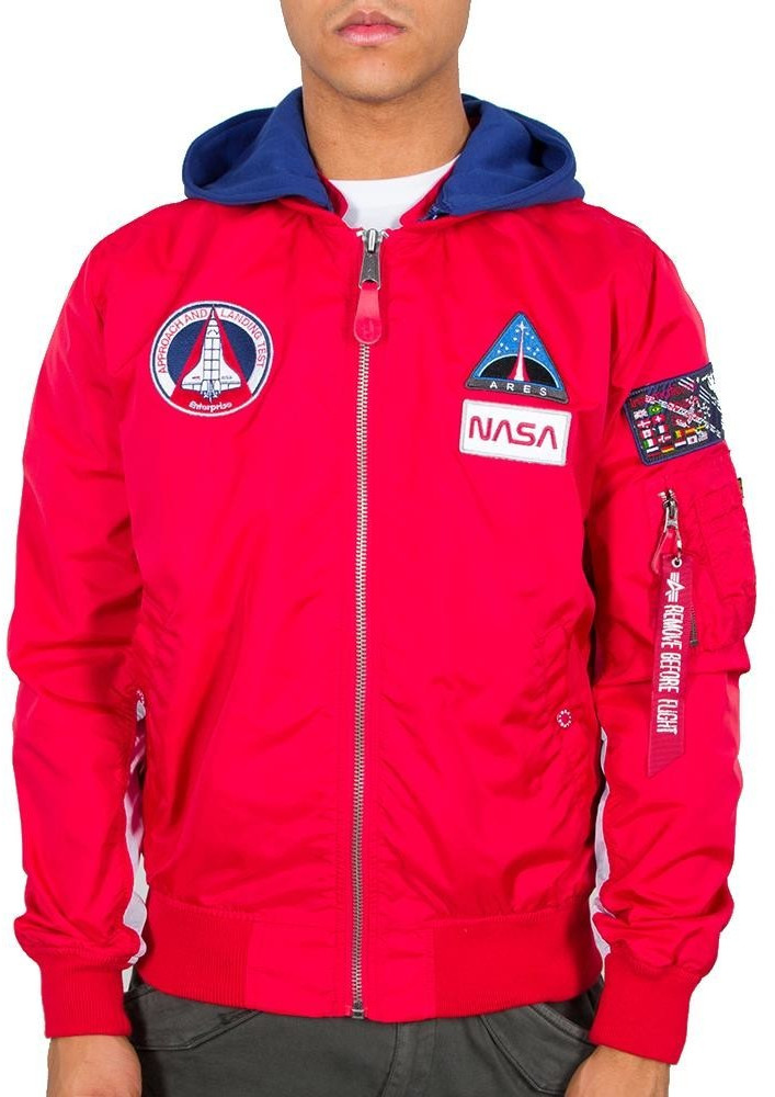Alpha Industries MA-1 TT Hood NASA red
