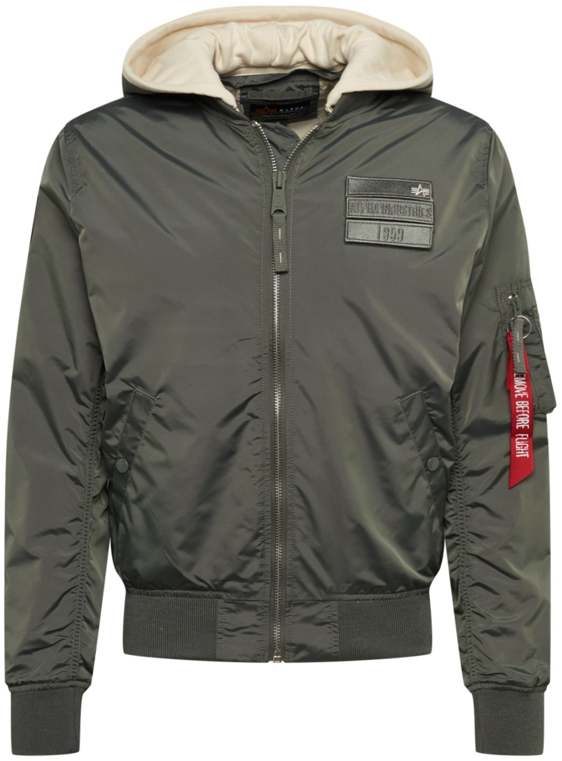 Alpha Industries MA-1 TT Hood Custom vintage green