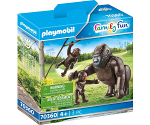 Playmobil-70360 Gorilla mit Babys 