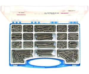 Edelstahl A4Blauer Koffer WASI-Schraubenkoffer SET2