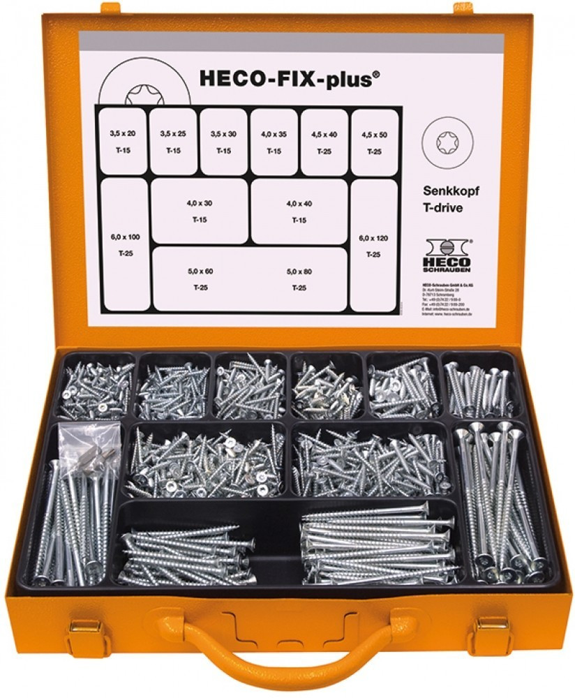 Heco Schraubensortiment hecofixplus 1672 tlg