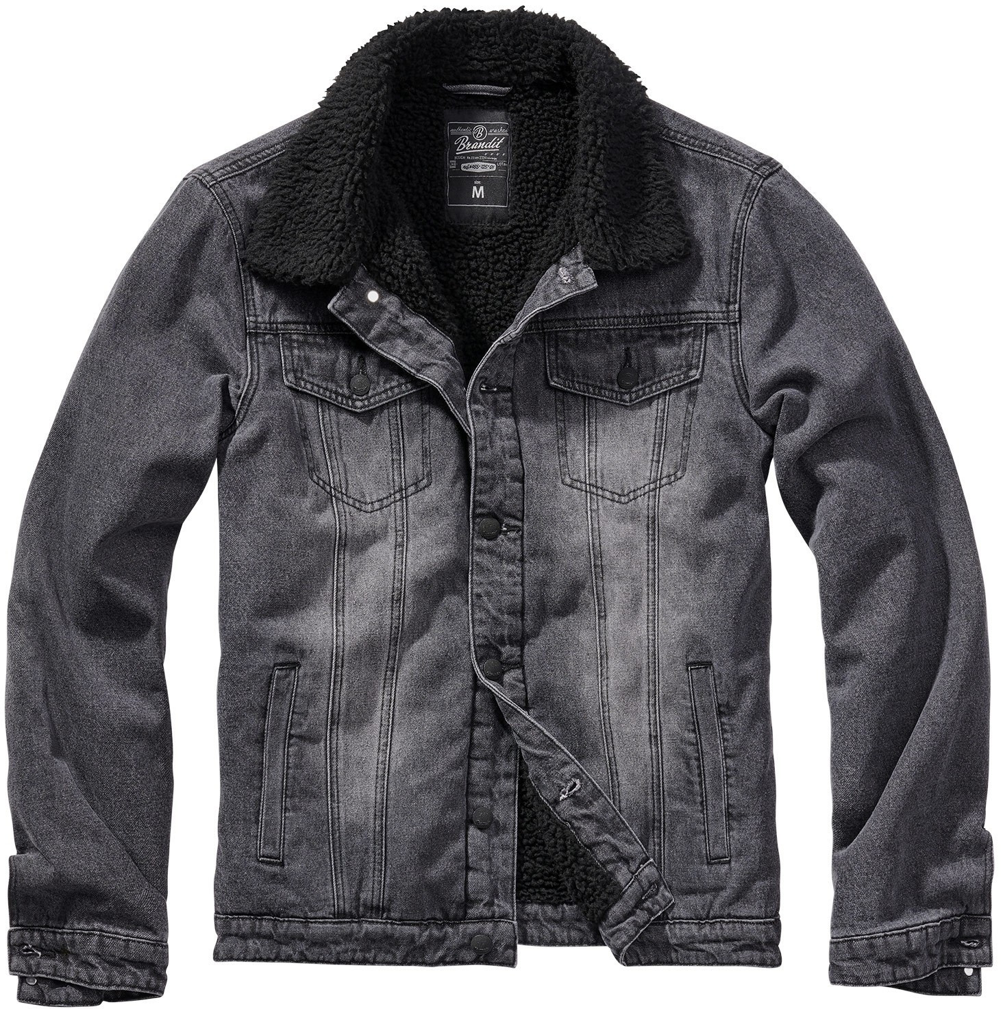 Brandit Sherpa Denim Jacket (3171) black/black