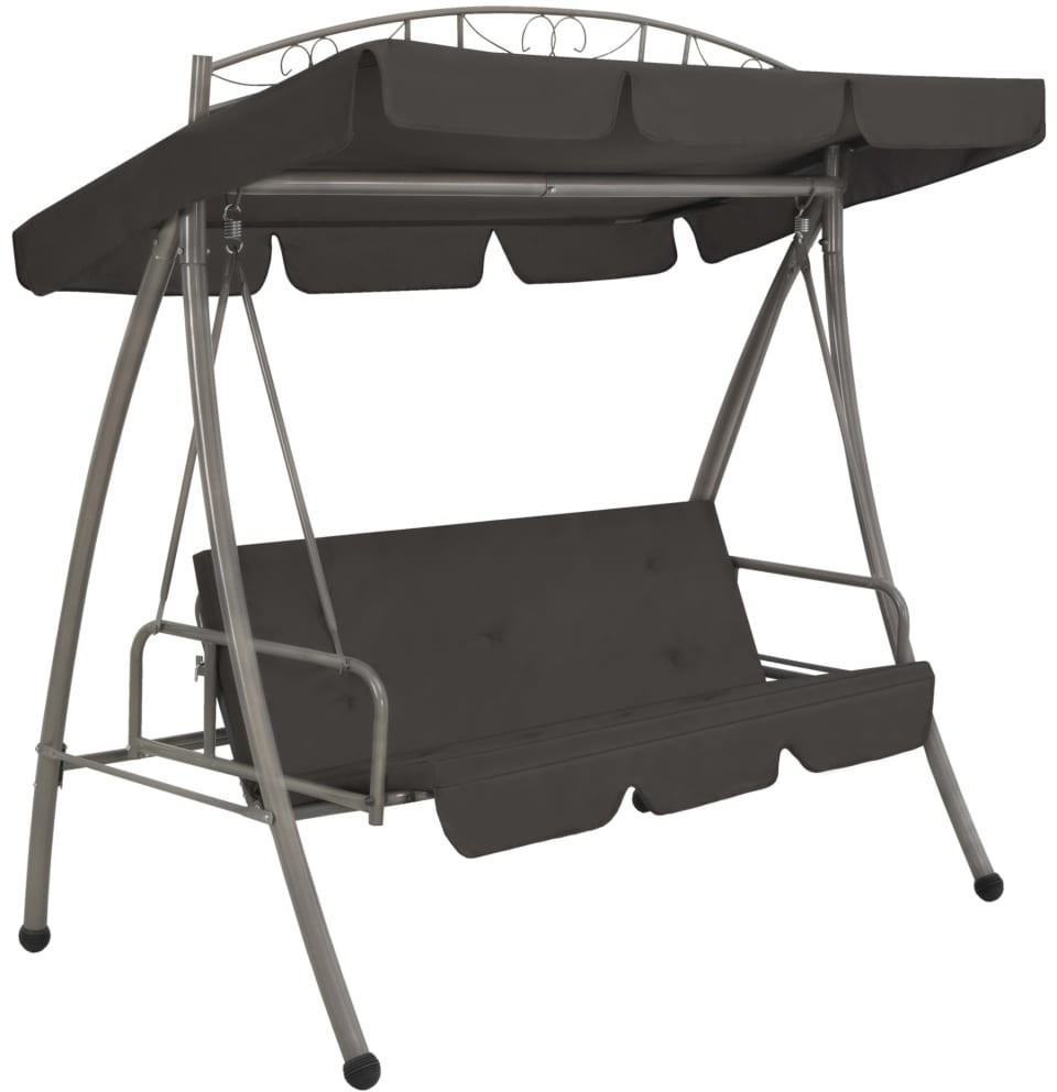 VidaXL Balancelle de jardin 198 x 120 x 205 cm antracite
