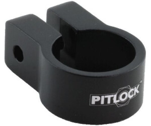 Pitlock Sattelklemme mit Logo schwarz 28,6 mm