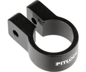 Pitlock Sattelklemme mit Logo silber 31,8 mm