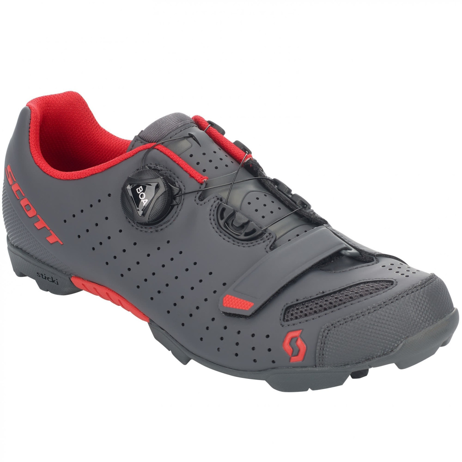 Scott MTB Comp Boa Men matt dark grey/red