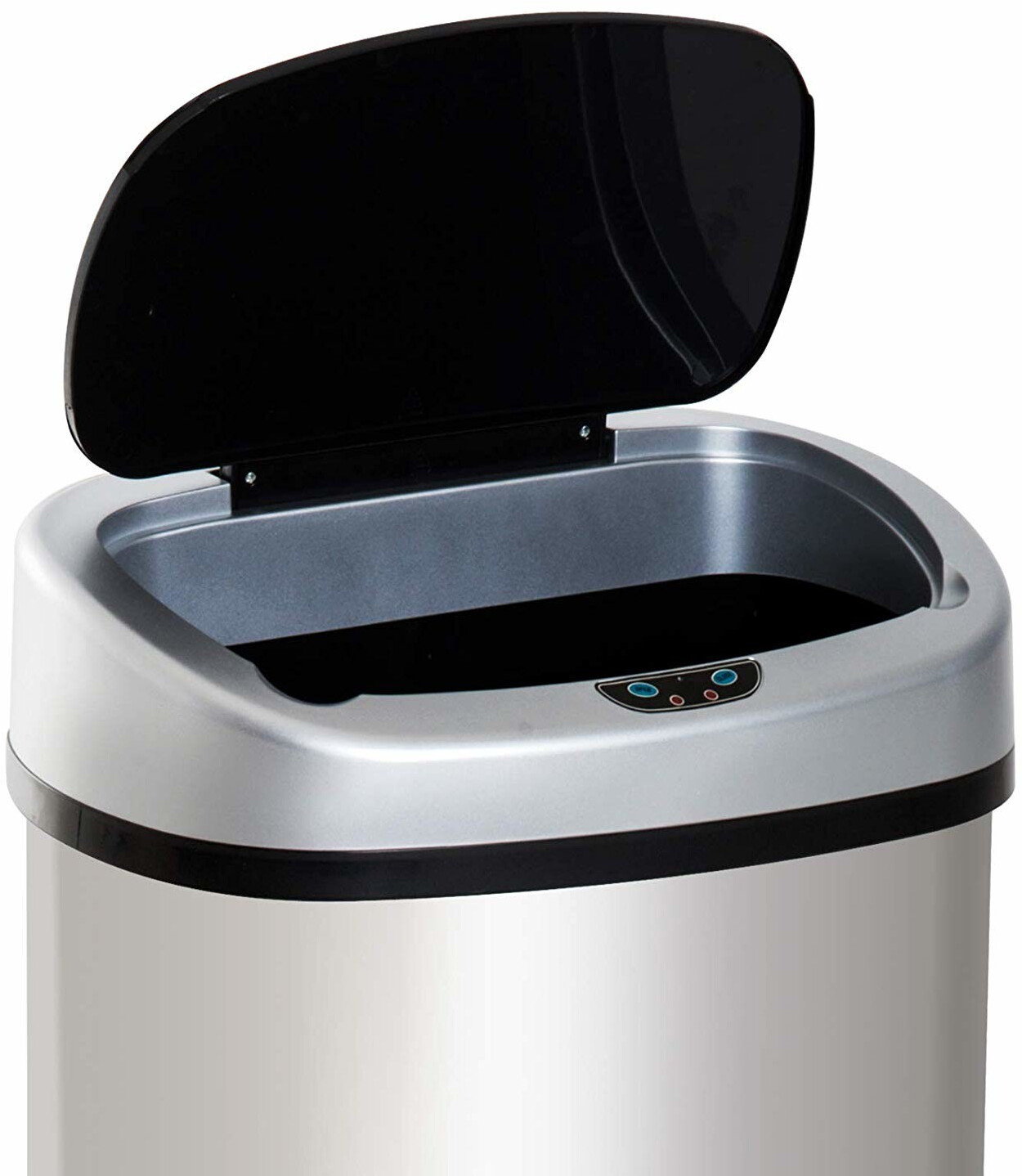 HOMCOM® Automatischer Mülleimer Abfalleimer Automatisch Kücheneimer  Bewegungssensor Edelstahl mit Sensor Silber 68 L 40,5 x 29,5 x 78 cm