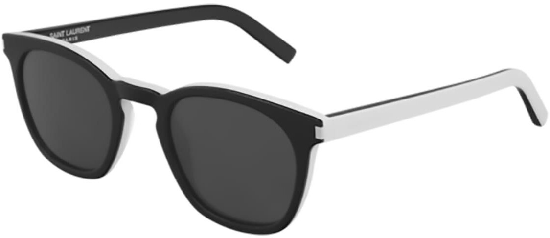 Saint Laurent Silver Classic Sl 28 Sunglasses in Black for Men | Lyst UK