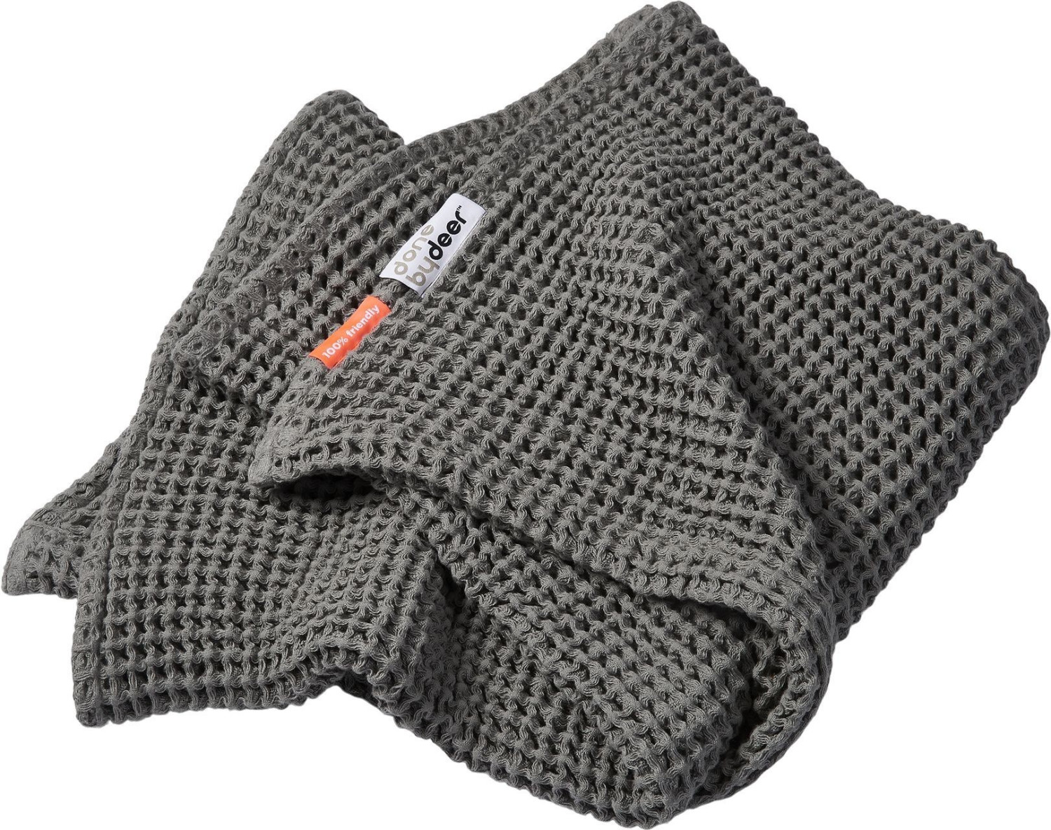 Done by Deer Waffle Blanket grey