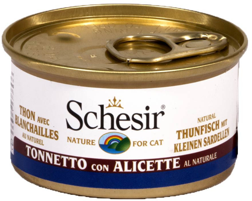 Schesir Thon avec blanchailles et riz au naturel (6 x 85 g)